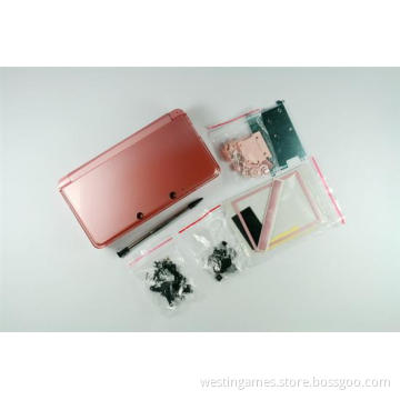 Full Housing Shell Case with Buttons and Screws Repair Part for Nintendo 3ds Console Pink